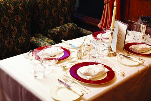 Belmond Royal Scotsman - Table set for dinner ©Matt Hind