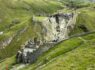 Aerial view of Tintagel Castle